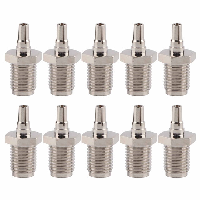 Conector RF coaxial, conector RF coaxial de 10 piezas Acoplador RF Conector coaxial Calidad en la que puede confiar