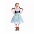 thumbnail image 2 of Edvintorg Dresses for Girls Halloween Costumes Floral Print Square Neck Puff Sleeve A Line Party Dress Kids Clothes Girls Size 4-16, 2 of 7