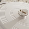 thumbnail image 5 of Lodge Cast Iron 7 Quart Enameled Cast Iron Oval Dutch Oven Oyster, 5 of 5