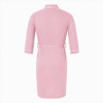thumbnail image 3 of NOLDARES Mens Robe Cotton Terry Cloth Bathrobe Soft Towel Bath Robe(Pink,XXL), 3 of 6