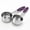 Purple, variant on Stcellnmex 2 Pcs 1/4 Cup Measuring Cup Stainless Steel Scoop with Silicone Handle Purple
