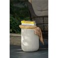 thumbnail image 1 of LuxenHome Tabouret et Table de Jardin d'Intérieur avec Rangement Grey MgO, 1 of 9