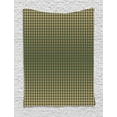 thumbnail image 1 of Olive Green Tapestry, Abstract Dotted Halftone Design Vintage Inspirations Geometrical, Wall Hanging for Bedroom Living Room Dorm Decor, 40W X 60L Inches, Olive Green Pale Brown, by Ambesonne, 1 of 2
