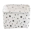 thumbnail image 5 of MMJ Desk Organizer Cotton Linen Fabric Storage Basket Small Fresh Desktop Sundries Box 7.87x6.3x5.12in White, 5 of 7