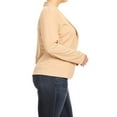 thumbnail image 3 of Women's Plus Size Casual Solid Long Sleeve Blazer Cardigan Jacket, 3 of 5