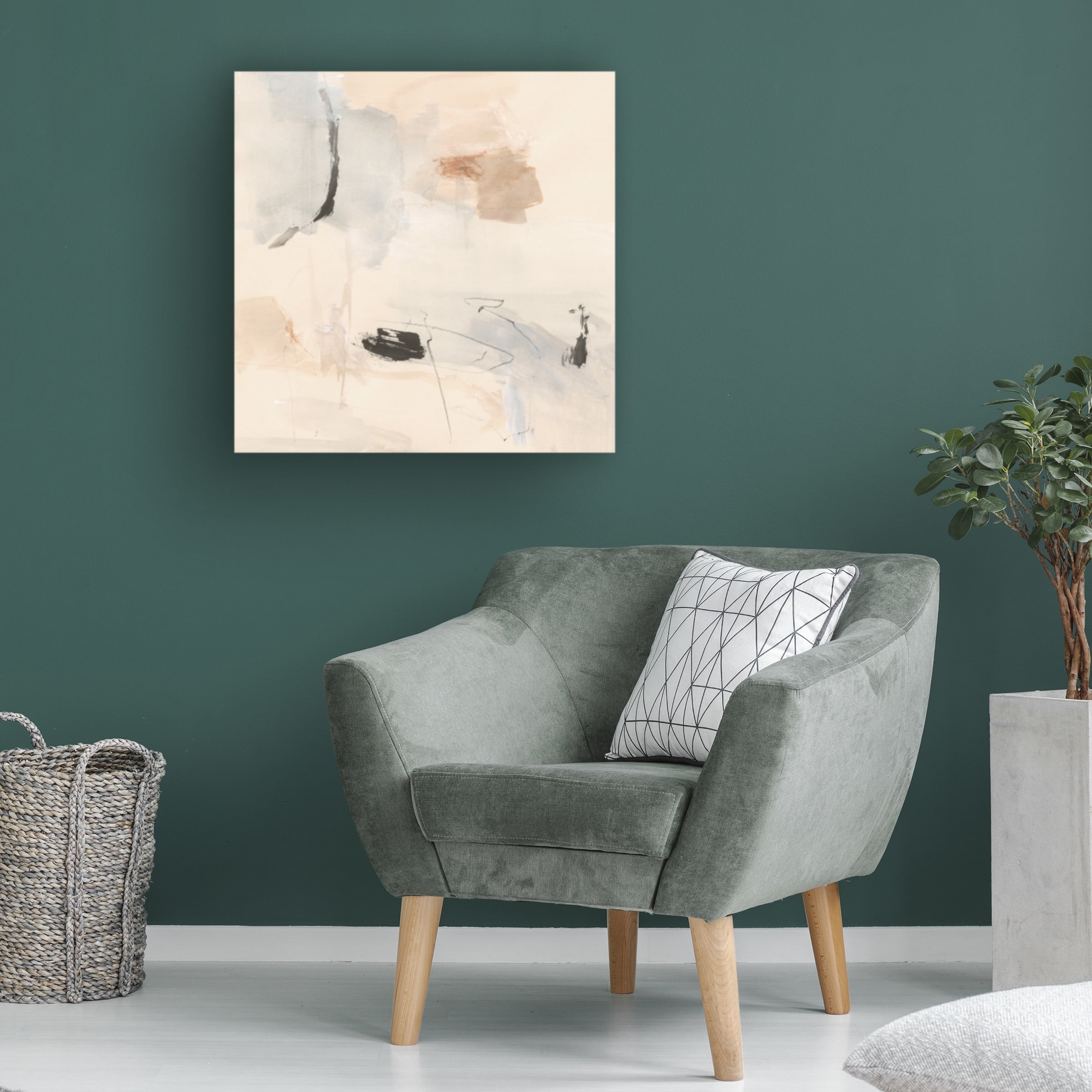 Victoria Barnes 'Oat and Slate I' Canvas Art