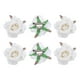 thumbnail image 1 of 6 Pcs Clips para el Cabello con Flores de Rosa de 3 Pulgadas para Mujeres Accesorios para el Cabello Blancos, 1 of 5