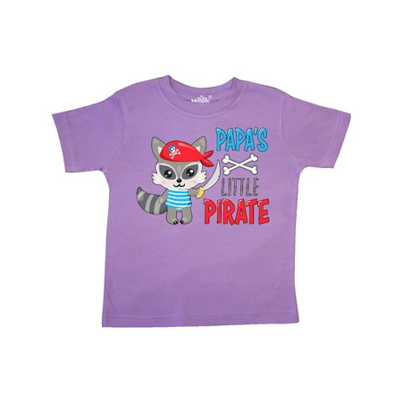 

Inktastic Papa s Little Pirate Cute Raccoon with Sword Gift Toddler Boy or Toddler Girl T-Shirt