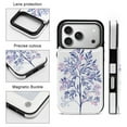 thumbnail image 3 of Blue Floral Watercolor Painting Leather Wallet Case for iPhone13 Wallet Case Card Holder Flip, 3 of 8