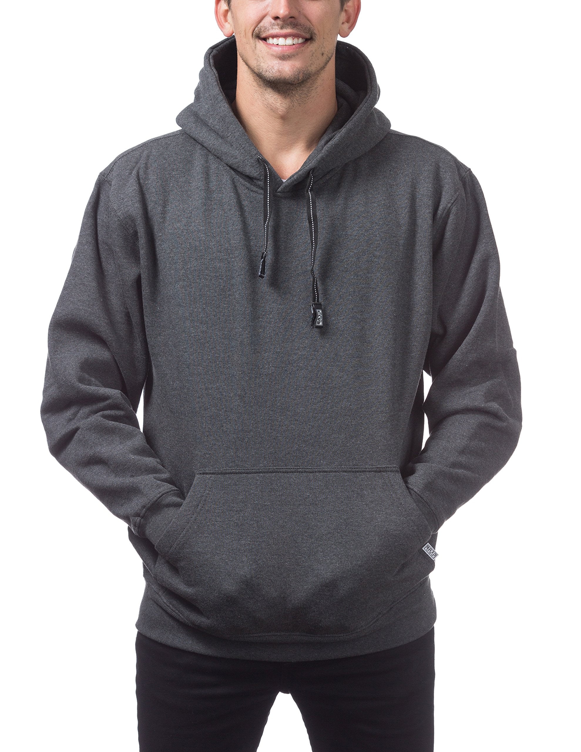 Pro Club Men's Heavyweight Pullover Hoodie (13oz), 4X-Large, Charcoal ...