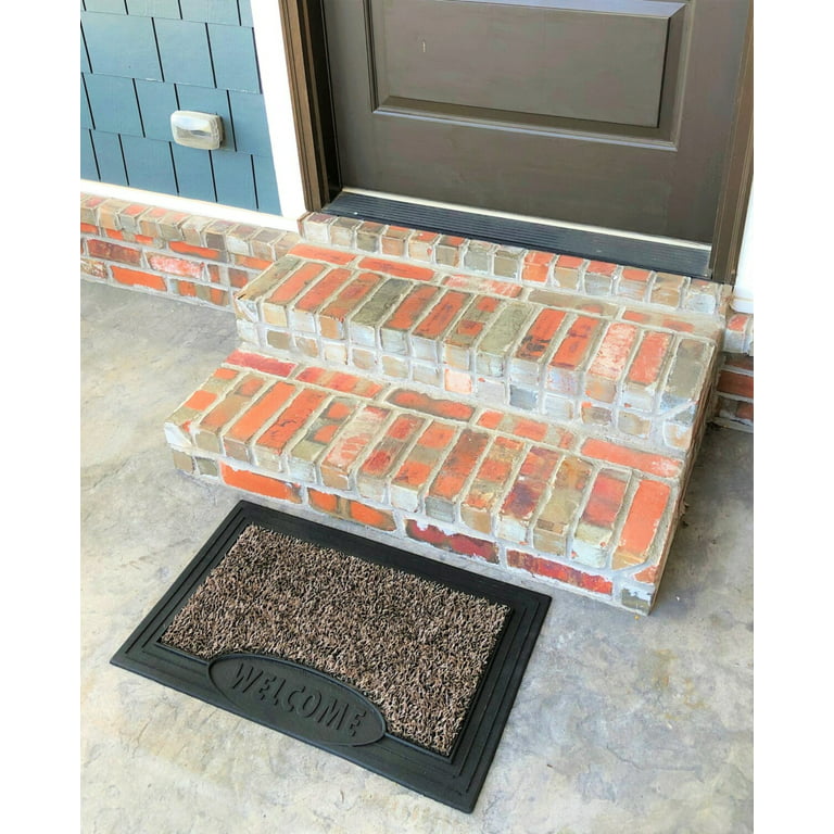 Ashler Front Door Mat, Indoor Outdoor Doormat for Shoe Scraper, Non-Slip  Absorbent Resist Dirt Entryway Rug, 18X30 Inch, Welcome Mat, Easy Clean  Patio