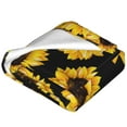 thumbnail image 4 of Bingfone Sunflower 6 Print Flannel Fleece Blanket Throw Blanket For Bed,Sofa,Couch,Travel,Camping(40"X30"), 4 of 9