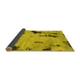 thumbnail image 2 of Ahgly Company Indoor Round Abstract Yellow Modern Area Rugs, 6' Round, 2 of 4