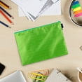 thumbnail image 4 of KQJQS Waterproof Zipper File Bags, 3 Pack A4 Document Holders Pencil Pouch for Office, Green, 4 of 5