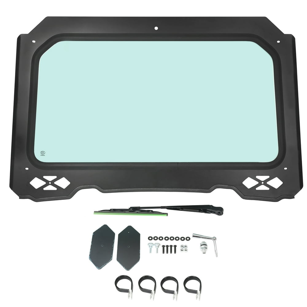 For Polaris RZR Full Glass Windshield with Wiper 900 1000 Trail, S, XP