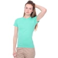 thumbnail image 3 of Tee-Shirt en Jersey Fin pour Femmes, m, Gris Chiné, 3 of 5