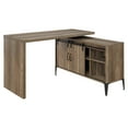 thumbnail image 2 of ACME Zakwani Writing Desk in Rustic Oak and Black, 2 of 11