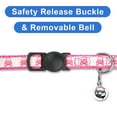 thumbnail image 5 of Pawtitas Halloween Cat Collars Glow in The Dark Breakaway Buckle and Removable Bell Halloween Pink Skulls, 5 of 6