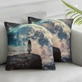 thumbnail image 3 of Ullo0ord Dream Square Throw Pillow Cover Home Living Room Cushion Sofa Patio Car Indoor Outdoor New Home Bed Modern Home Art Decor Throw Pillow Cover 22x22in, 3 of 7