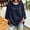 Navy, variant on MOONDU Women's Short Sleeve Hoodie Hooded Sweatshirt Drawstring Pullover Solid Color Loose Fit Casual Summer Top for Gym Yoga Everyday Wear 8 Colors S-XXL