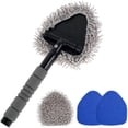 thumbnail image 3 of 5Pcs Car Windshield Cleaning Brush 19inch Microfiber Car Window Cleaner Auto Interior Cleaner Tool with Extendable Handle and Rotating Head Vehicle Glass Wiper Cleaning Kit for SUV, 3 of 11