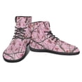 thumbnail image 5 of POLERO Women's Pink Maple Leaf Camo Hunting High Top Walk Shoes for Girls Running Trainer Athletic Barefoot Sneakers PU Leather Walking Business Work Jogging Gym Sneaker with Ankle Support, 5 of 7