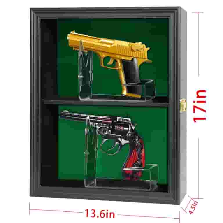 High Security Rifle Display Case Elegant Rifle Display Cases 44.5
