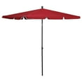thumbnail image 1 of vidaXL Garden Parasol with Pole 210x140 cm Bordeaux Red, 1 of 4