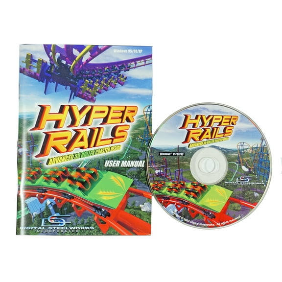 Hyper Rails 3D Roller Coaster Designer Classic PC CDRom
