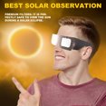 thumbnail image 3 of Gafas Observación Eclipse Solar Sombras Seguras 10 para Visualización Directa Del, 3 of 9
