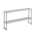 thumbnail image 1 of EDTara Stainless Steel Work Table, Commercial Kitchen Prep Table with Casters & Backsplash, Heavy-Duty Workstation for Restaurant, Bakery & Food Service, 1 of 7