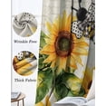 thumbnail image 3 of Sunflower Leaves Blackout Curtains for Bedroom Living Room Darkening Curtains 84 Inch Length 2 Panels Set Bee Spring Retro Farmhouse Window Curtain Insulated Window Treatment Grommet Drapes 52"x84", 3 of 9