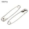 thumbnail image 3 of Unique Bargains Silver Tone Metal Safety Pins for Sewing Office Home, 1000 Pack, 3 of 5