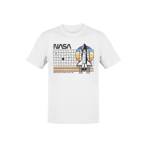 Officially Licensed Nasa Vintage Space Shuttle Tribute Men's T-shirt