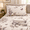 Butterfly Blossom-Queen, variant on Vintage Beige King Size 4-Piece Bed Sheet Set with Deep Pockets
