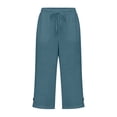 thumbnail image 6 of Liyamei Girls Beach Casual Pants with Solid Color Capri Style for Summer Comfort Size 5-14 Years, 6 of 7