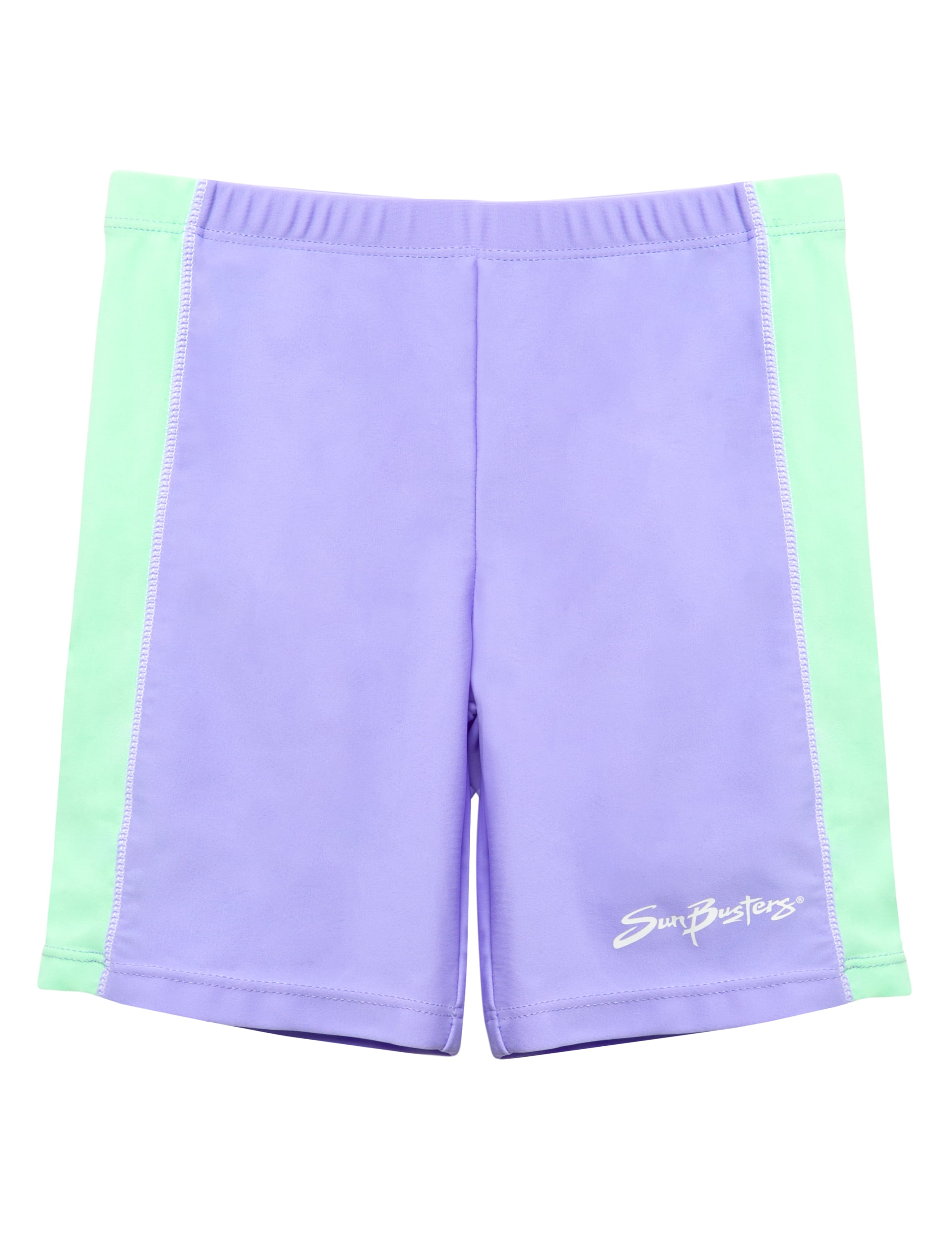 SunBusters Girls Swim Shorts(UPF 50+), Sweet Lavender, 11/12 yrs