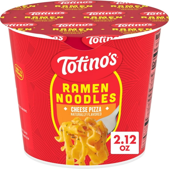 Totino's Ramen Noodles, Cheese Pizza Flavor, Microwave Soup Cup, 2.12 oz