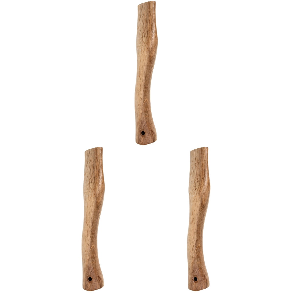 3pcs Wooden Handle Hatchet Handles Wood Replacement Handle for Camp Chopping Hatchet Scout Use 27x4.5cm
