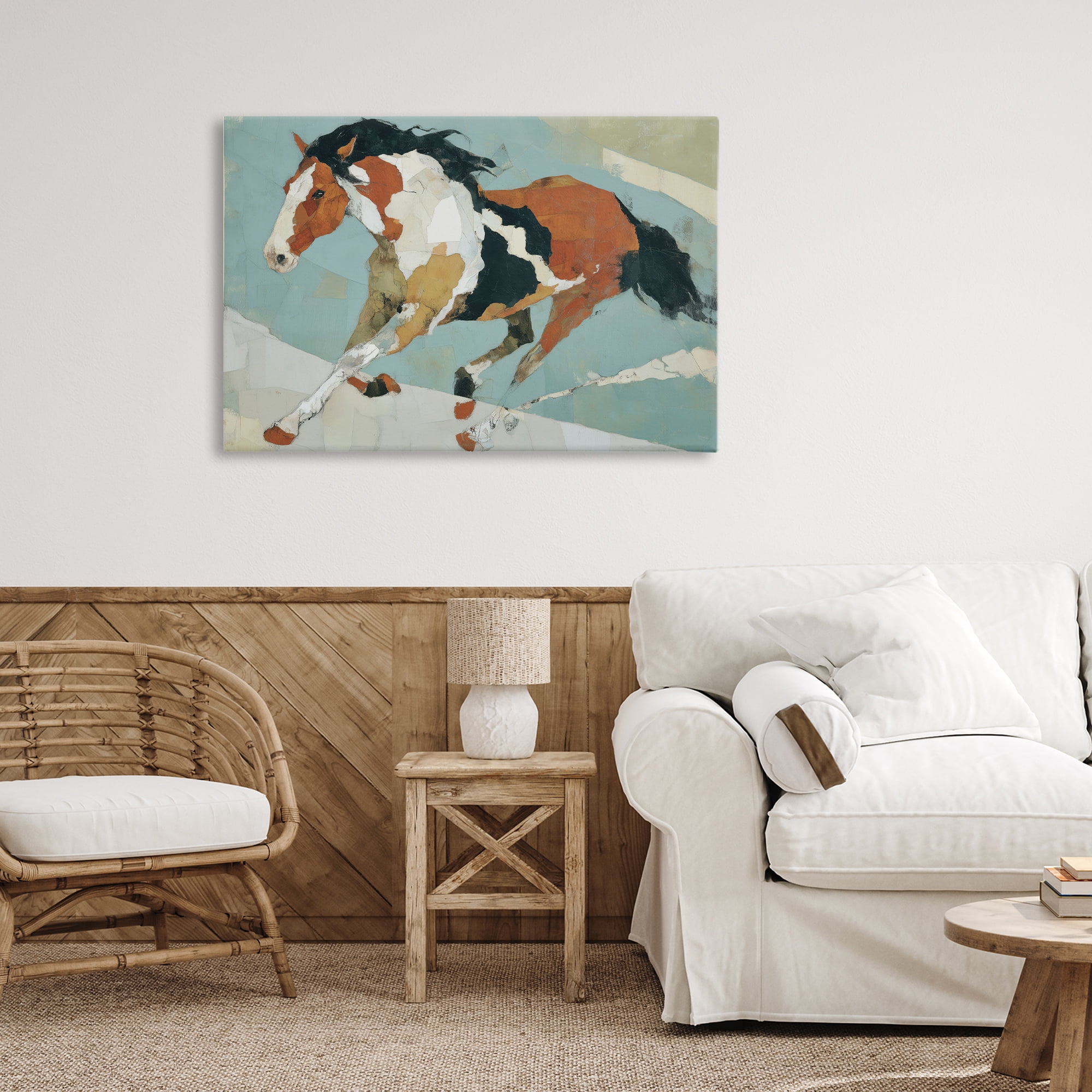 Stupell Industries Paint Horse in Motion Canvas Wall Art, design by Chromatic Storm Studio
