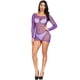 thumbnail image 2 of Ropa interior sexy sexy de manga larga con falda a la cadera de malla hueca w283 Erótica, 2 of 5