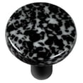 thumbnail image 1 of Hot Knobs HK8059-KRB Granit Noir et Blanc Rond Verre Armoire Bouton - Noir Post, 1 of 1