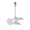 White1, variant on E27 Screw On Mini Ceiling Fan with Light 360 Adjustable Flexible Shaft for Living Room White2