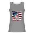 thumbnail image 4 of Cmfcve Men's Summer Oversize Tank Top Simple Versatile Patriotic Tees Sleeveless Round Neck Fitness Undershirt, 4 of 5