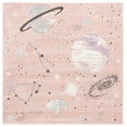 thumbnail image 2 of SAFAVIEH Carousel Kids Planets and Stars Area Rug, Pink/Purple, 5'3" x 5'3" Square, 2 of 11