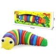 thumbnail image 3 of 1 Sensory Caterpillar Light Up Fidget Sensory Relief Anti-Stress Rainbow Articulated (color may vary), 3 of 4
