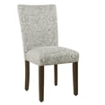 thumbnail image 2 of HomePop 38" Fabric Floral Pattern Parsons Dining Chairs in Gray (Set of 2), 2 of 10