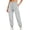 Gray, variant on Iugvhana Womens Casual Jogger Pants Textured Loose Fit Elastic Waist Drawstring Multi Pocket Outdoor Sports Hiking Travel Cargo Pants Khaki M