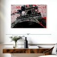 thumbnail image 3 of Elephant Stock Eiffel Tower Iii Wall Art - Horizontal Canvas Wall Art - Living Room Wall Decor - Places Canvas - Black And Gray Decor By Stephen Chambers - 39" x 26", 3 of 8