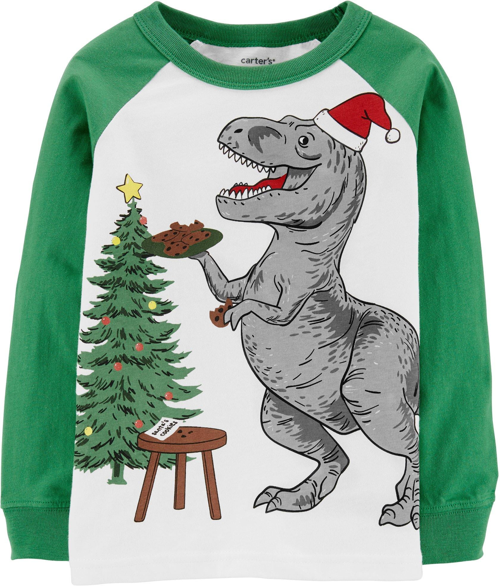 Carters Toddler Boys Christmas T-Rex 